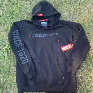 🛠️ DIXXON X Snap-On • nwt Premium Black Hoodie with Red Details